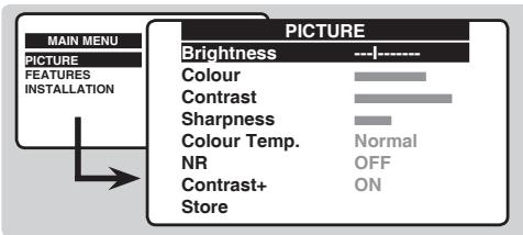 PHILIPS 14PT1521 - Picture settings - 1