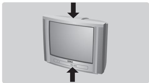 PHILIPS 14PT1521 - The keys on the TV set - 1