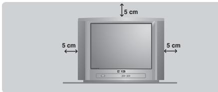 PHILIPS 14PT1521 - Positioning the television set - 1