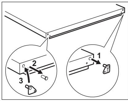 AEG-ELECTROLUX SG2570N - Wechseln des Turanschlags - 2