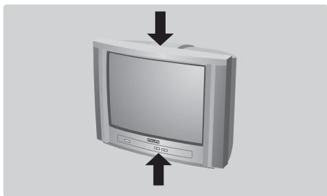 PHILIPS 21PT1666 - Toetsen van het TV toestel - 1