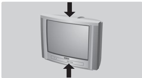 PHILIPS 21PT1666 - Die Tasten des Fernsehgerätes - 1