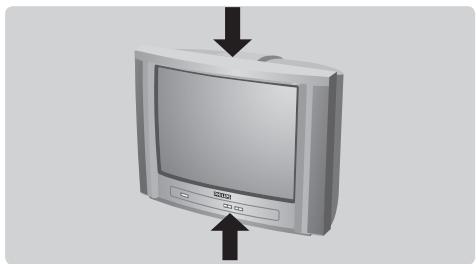 PHILIPS 21PT1820 - Les touches du téléviseur - 1