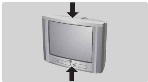 PHILIPS 21PT1820 - Toetsen van het TV toestel - 1