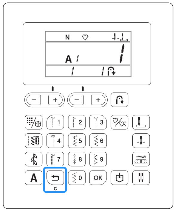BROTHER F410 - Deleting a pattern - 1