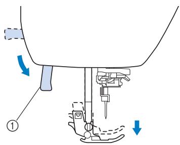 BROTHER F410 - Adjusting the presser foot pressure - 1