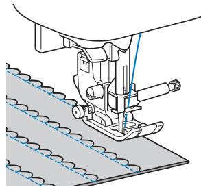 BROTHER F410 - Shell tuck stitching - 4