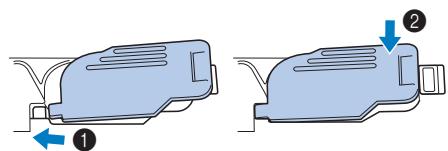 BROTHER F410 - Reattach the bobbin cover. - 1