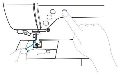 BROTHER F410 - Pulling up the bobbin thread - 2