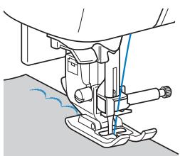 BROTHER F410 - Scallop stitching - 2