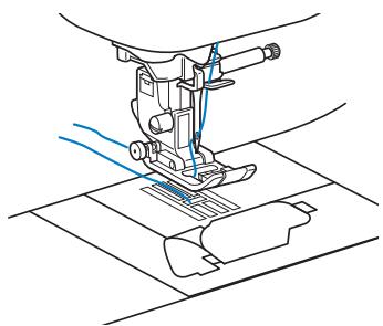 BROTHER F410 - Pulling up the bobbin thread - 4