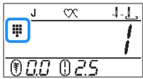 BROTHER F410 - Check that appears on the screen. - 1
