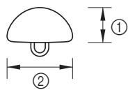 BROTHER F410 - If the button does not fit in the button guide plate - 2