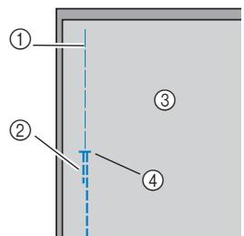 BROTHER F410 - Using a basting stitch, continue sewing to the edge of the fabric. - 1