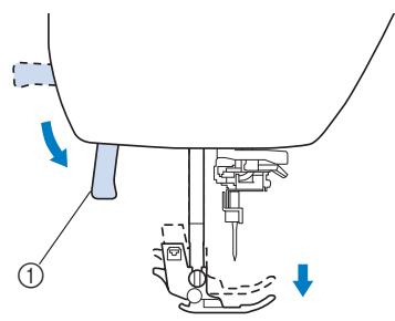 BROTHER F410 - Threading the needle manually (without using the needle threads) - 1