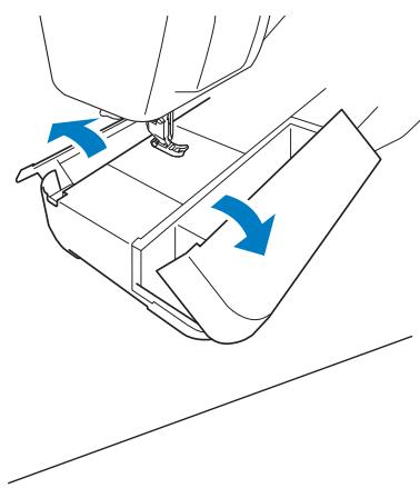 BROTHER F410 - Using the flat bed attachment - 1