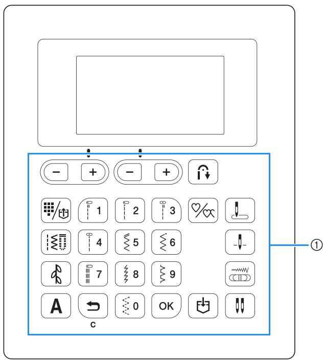 BROTHER F410 - Adjusting input sensitivity for operation keys - 1