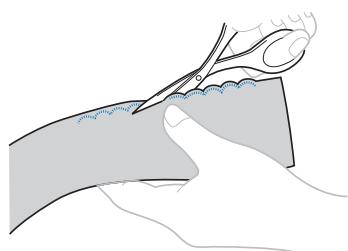 BROTHER F410 - Scallop stitching - 3