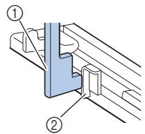 BROTHER F410 - Pull down the buttonhole lever as far as possible. - 2