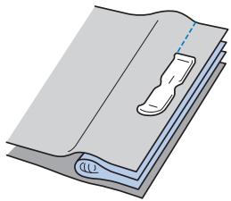 BROTHER F410 - Inserting a piping - 2
