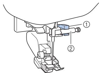 BROTHER F410 - Remove the presser foot and the presser foot holder. - 2