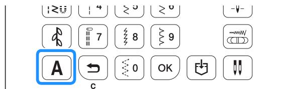 BROTHER F410 - When selecting a character stitch - 1