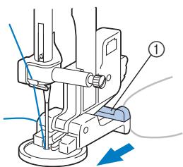 BROTHER F410 - ■ Attaching a shank to a button - 1