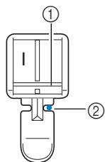 BROTHER F410 - Attach the presser foot holder to the right pin of zipper foot "I". - 1