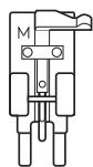 BROTHER F410 - Attach button fitting foot "M". - 1