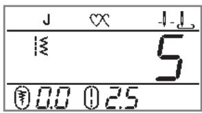 BROTHER F410 - Enter the number of the desired stitch using numeric keys, and then press OK. - 1