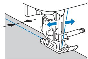 BROTHER F410 - Changing the needle position - 4