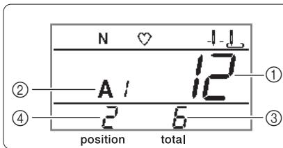 BROTHER F410 - Press the " - " or " + " key, and confirm the pattern. - 1