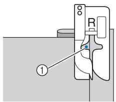 BROTHER FS100WT - Adjust the stitch width until the needle slightly catches the fold of the hem. - 1