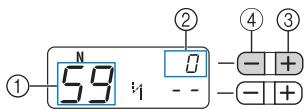 BROTHER FS100WT - Adjust the character stitches by pressing (stitch length adjustment key). - 1
