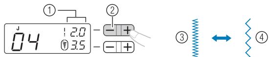 BROTHER FS100WT - Adjusting the stitch length and width - 2