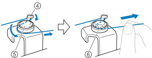 BROTHER FS100WT - Pass the thread as illustrated below. - 4
