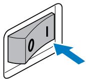 BROTHER FS100WT - Set the main power switch to "1". - 1