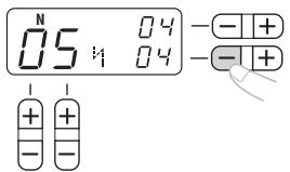 BROTHER FS100WT - Press " - " side of =+ (stitch width adjustment key) to delete the last character in the combination. - 1