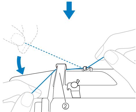 BROTHER FS100WT - Pass the thread as illustrated below. - 2