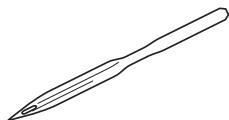 BROTHER FS100WT - Insert the wing needle. - 1