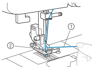 BROTHER FS100WT - Drawing up the lower thread - 7