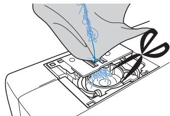 BROTHER FS100WT - Slightly lift up the needle plate, cut any tangled threads, and then remove the needle plate. - 1
