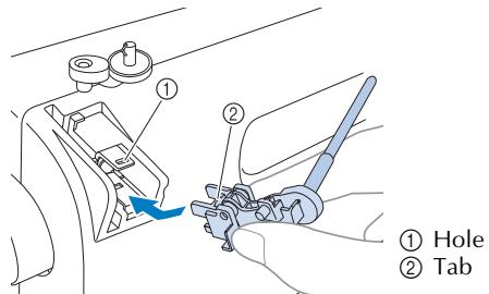 BROTHER FS100WT - ■ Installing the spool pin - 1