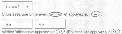 BROTHER P-TOUCH 1000 - Réglage de l'unité (mm/pouce) - 1