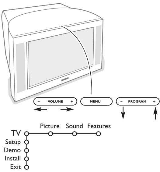 PHILIPS 29PT9020 - Keys on top of the TV - 1