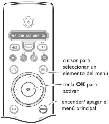 PHILIPS 29PT9020 - Para usar los menús - 1