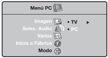 PHILIPS 32PF4320 - Utilización de los menús de PC - 5