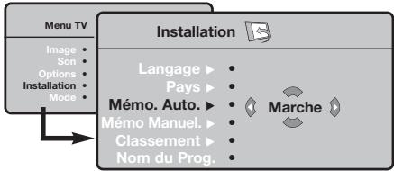 PHILIPS 32PF4320 - Par le menu TV - 1