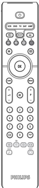 PHILIPS 32PF4320 - Кнопки для управления аудио- и видеоустройствами - 1
