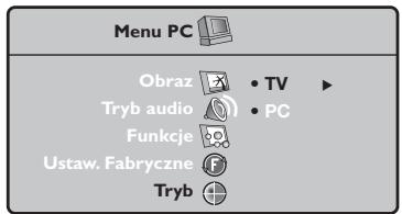 PHILIPS 32PF4320 - Menu trybu PC - 5